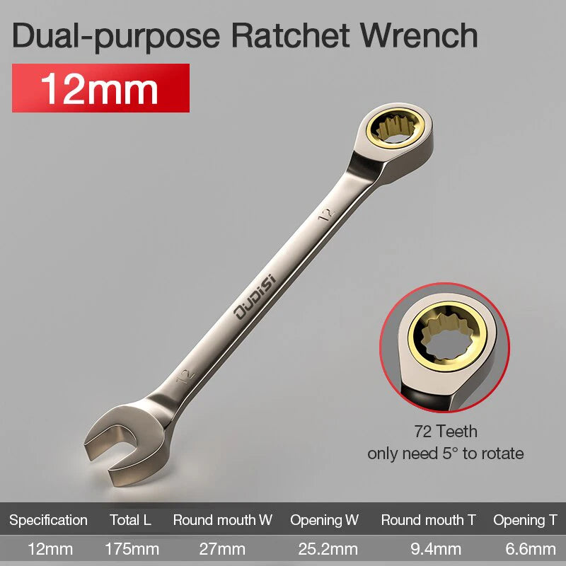 CLE A cliquet doree 12mm
