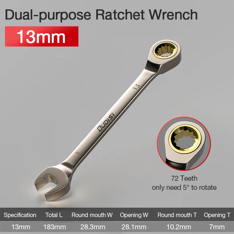 CLE A cliquet doree 13mm