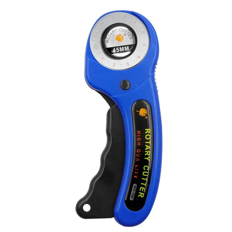 Cutter rotatif bleu-noir