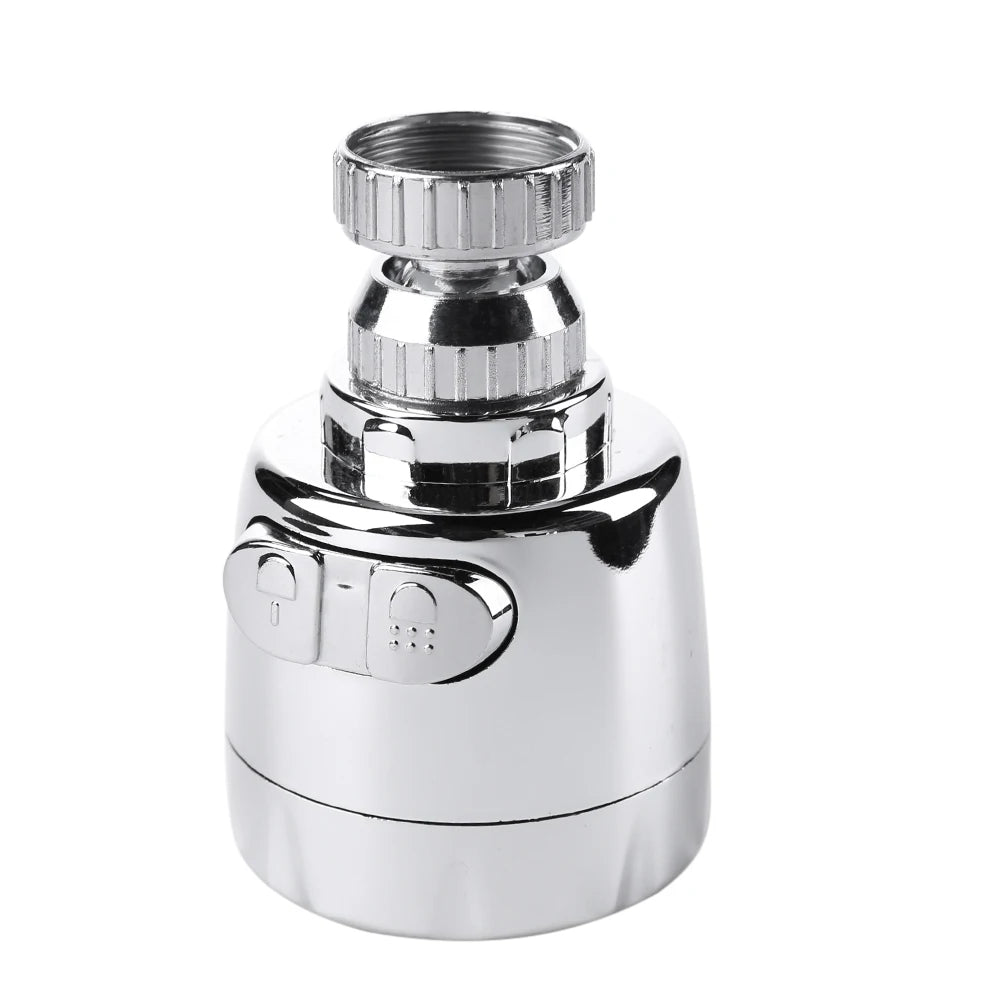 Embout argenté du robinet cuisine