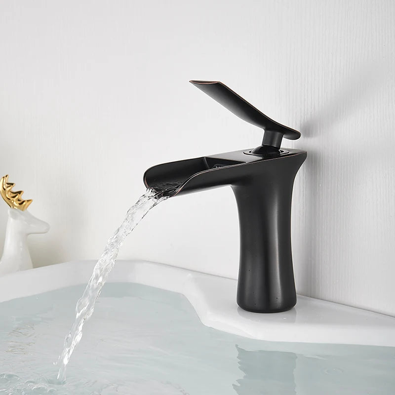Robinet salle de bain |Cascade Robinet à poignée unique
