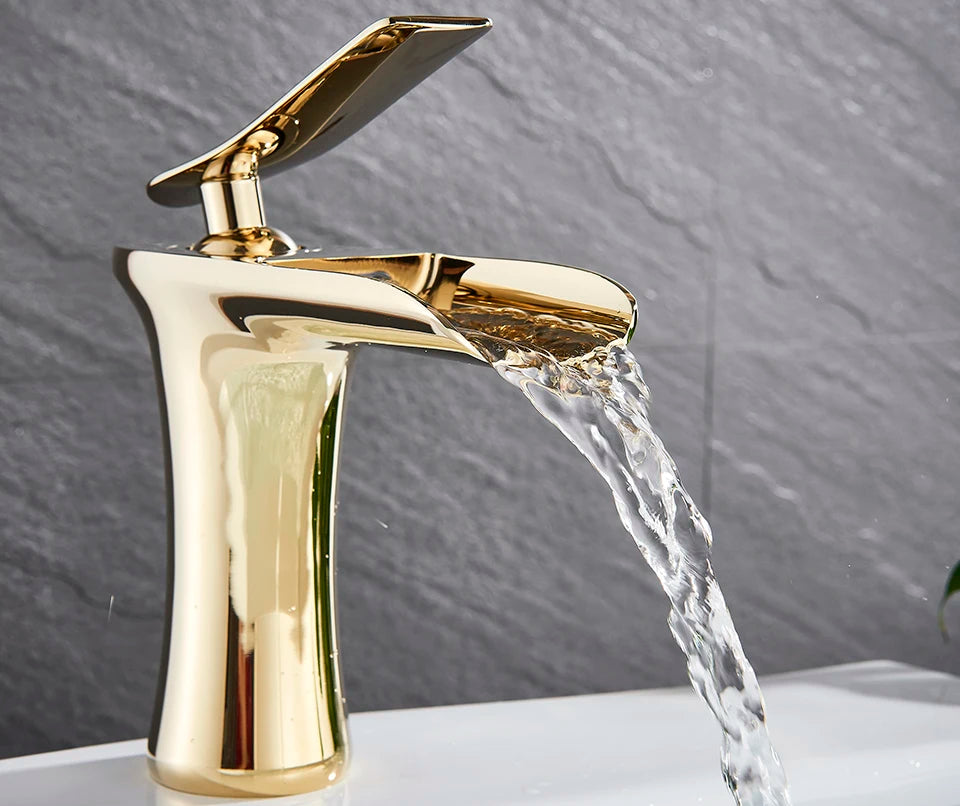 Robinet salle de bain |Cascade Robinet à poignée unique