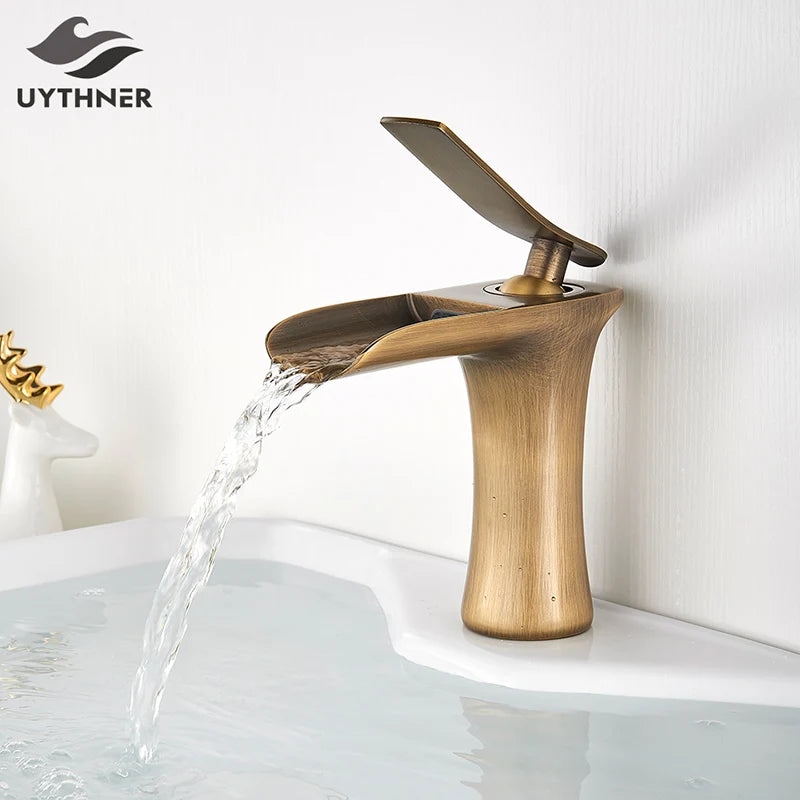 Robinet salle de bain |Cascade Robinet à poignée unique