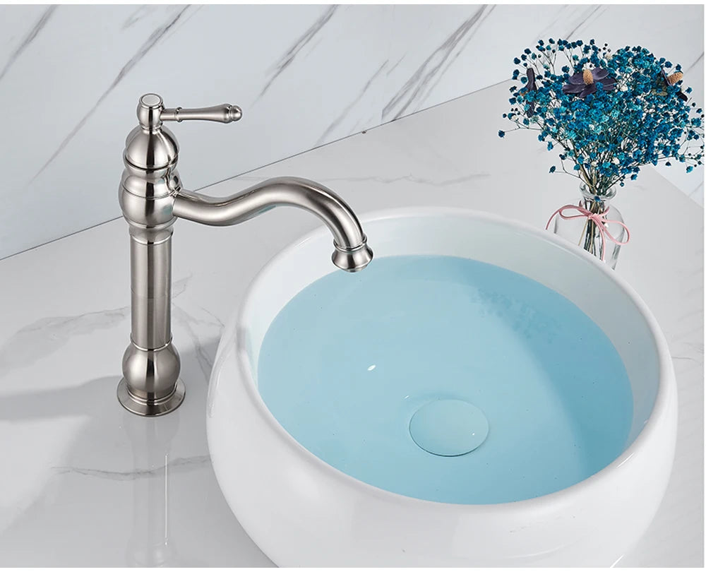 Robinet salle de bain |En Laiton Antique