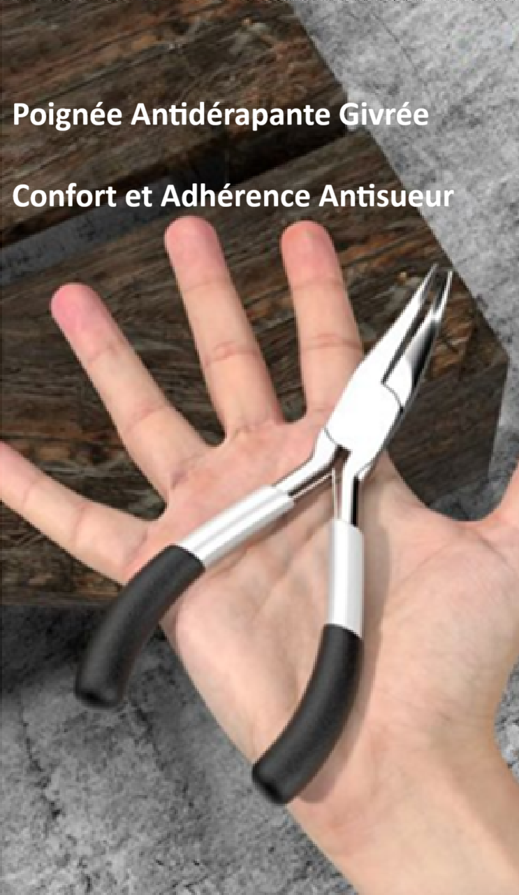 Pince-Coupante-antidérapante-antisueur-bec-rond-pour-Bijoux