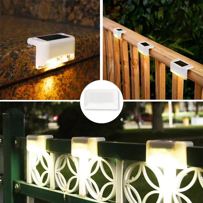 Lampe solaire extérieur illuminent les clÎtures des jardins