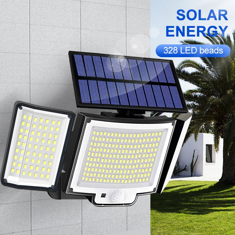 Lumière solaire extérieure , palmier, énergie solaire