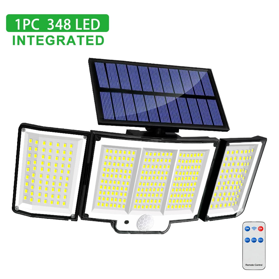 Lumière solaire extérieure avec telecommande
