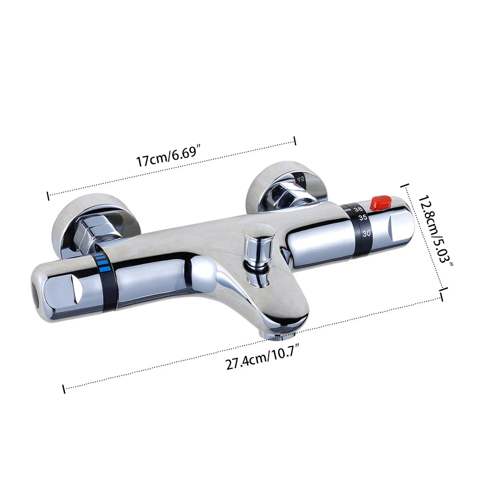 Mitigeur-de-douche-thermostatique-économie-eau-confortable-dimensions-17X12.8X27.4cm