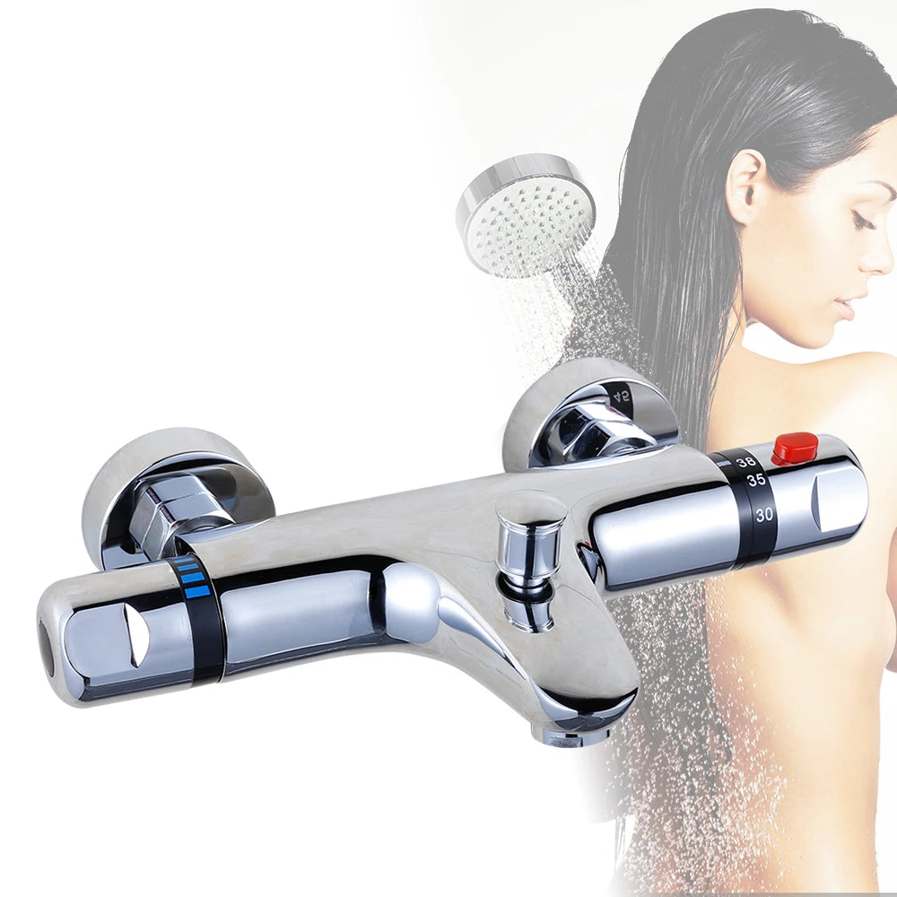 Mitigeur-de-douche-thermostatique-économie-eau-confortable-douche-système-intelligent-réglage-automatique-de-température-femme-se-douche