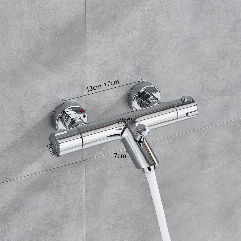 Mitigeur-douche-thermostatique-économie-eau-système-intelligent-réglage-automatique-de-température-chrome-eau-coule-robinet
