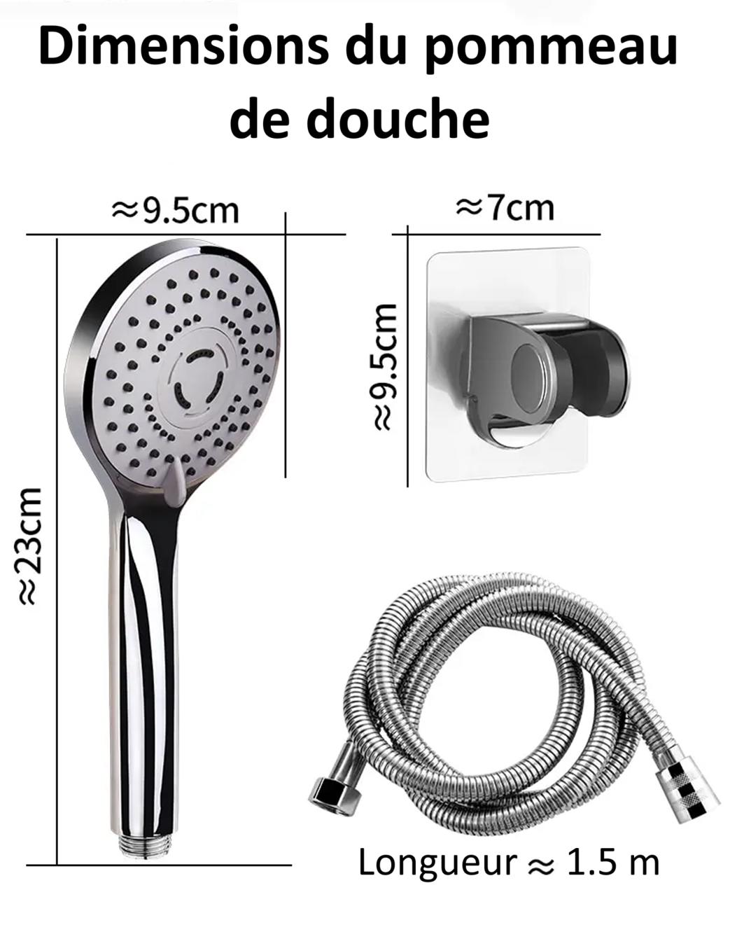 dimensions du Pommeau de douche 23x9.5cm