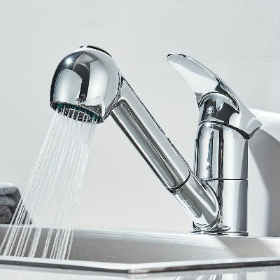 Robinet cuisine Ă tete extractable, jet d'eau