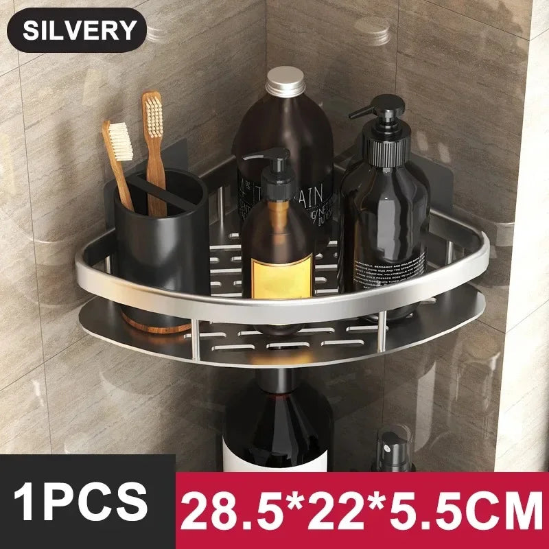 Étagère | Étagère salle de bain-Organiseur de rangement pour cuisine – Support en alliage
