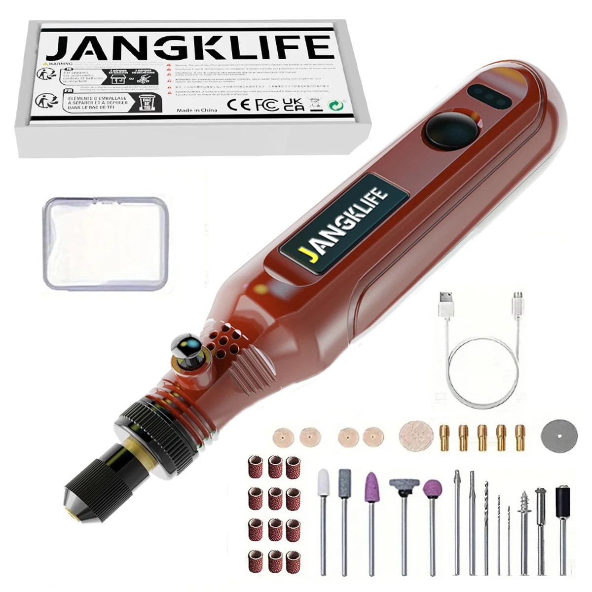 Mini-Perceuse-kit-ponceuse-scie-circulaire-Bricolage-rouge