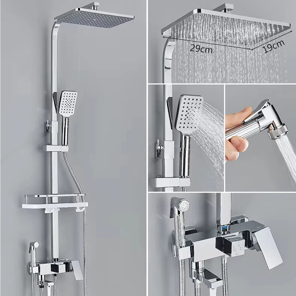 Douche Mitigeur | Douche de luxe : design, confort et rangement intégré