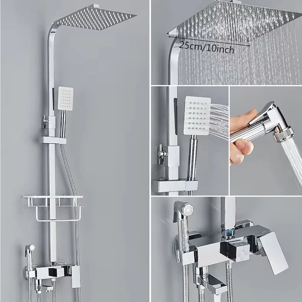 Douche Mitigeur | Douche de luxe : design, confort et rangement intégré