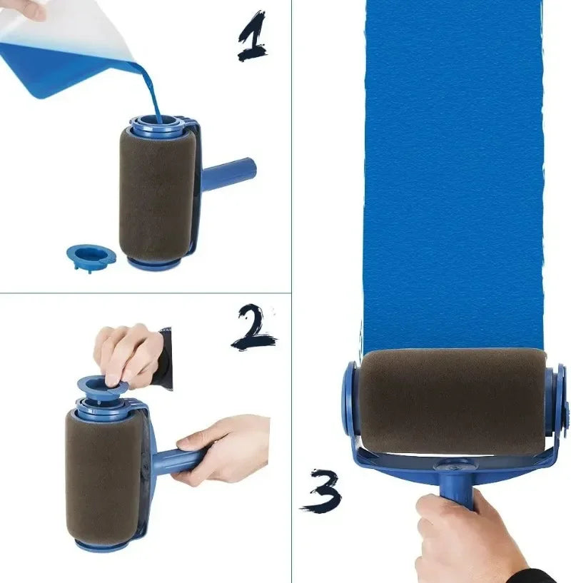 Rouleau peinture|Brosse rouleau auto-amorçante pour peinture murale –rapide, uniforme, essentiel pour sublimer votre intérieur.