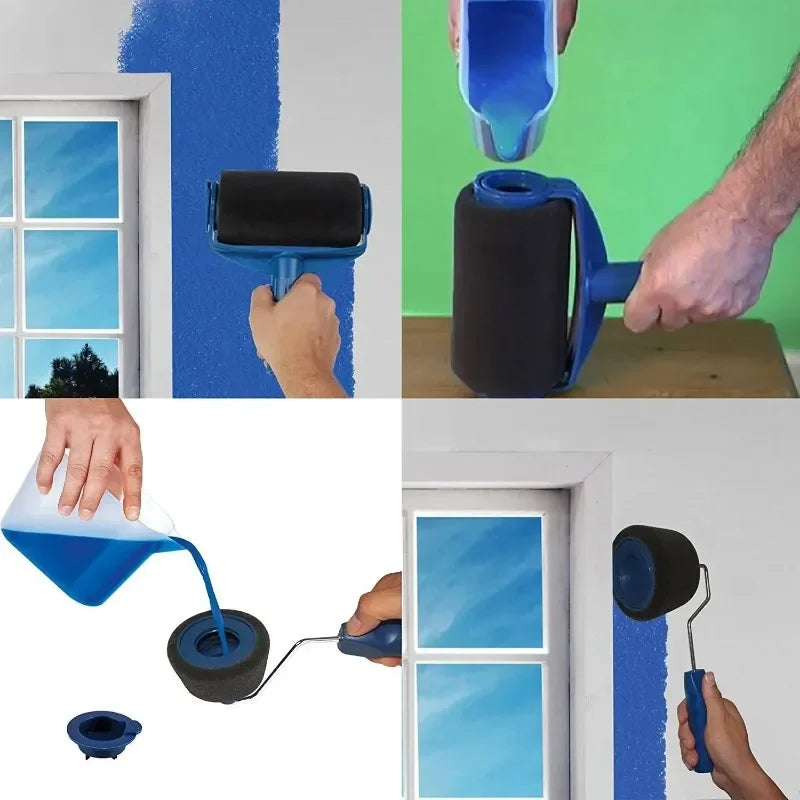 Rouleau peinture|Brosse rouleau auto-amorçante pour peinture murale –rapide, uniforme, essentiel pour sublimer votre intérieur.