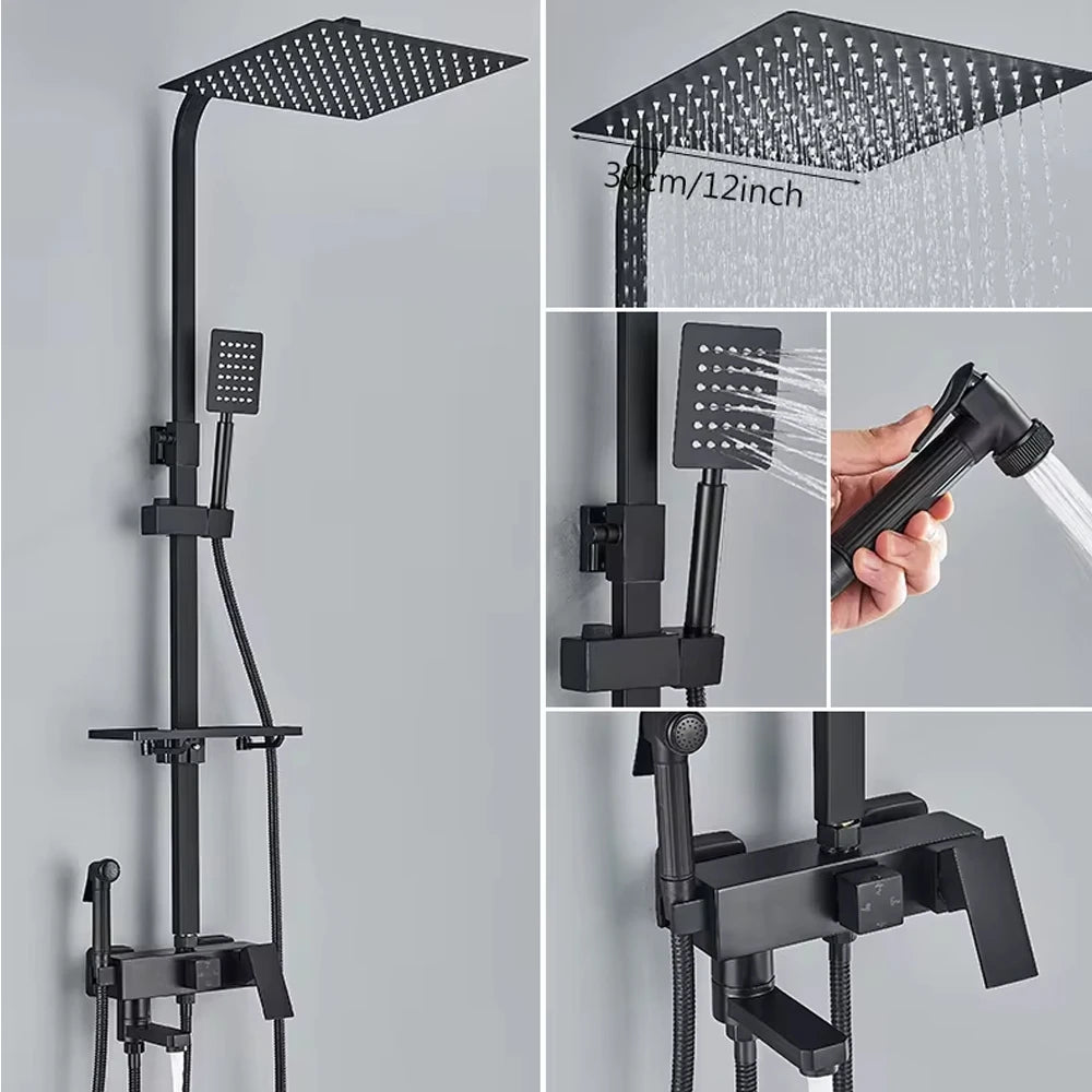 Douche Mitigeur | Douche de luxe : design, confort et rangement intégré