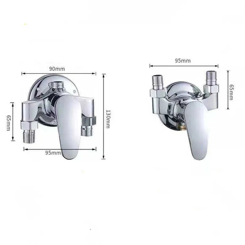 mitigeur-salle-de-bain-dimensions-95X65mm-130X90X95X65mm