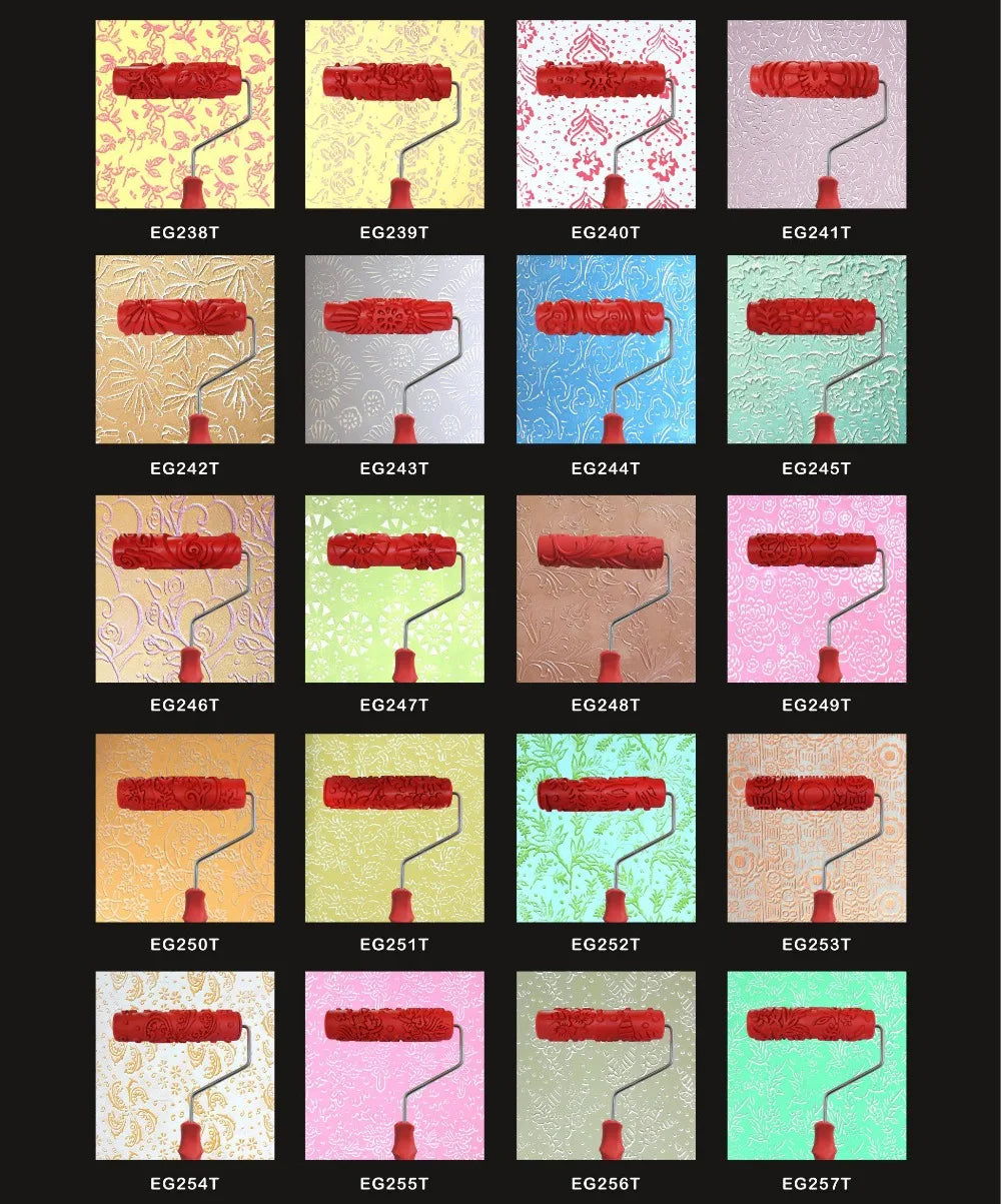 Rouleau peinture |décoratif à motifs –Idéal pour créer des textures élégantes et des motifs en relief sur vos murs. Effet texturé embossé à la maison comme en atelier.