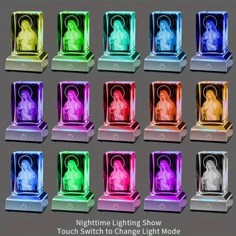 Statue-de-Vierge-Marie-lumiere-led-15-statuettes-différentes-couleurs