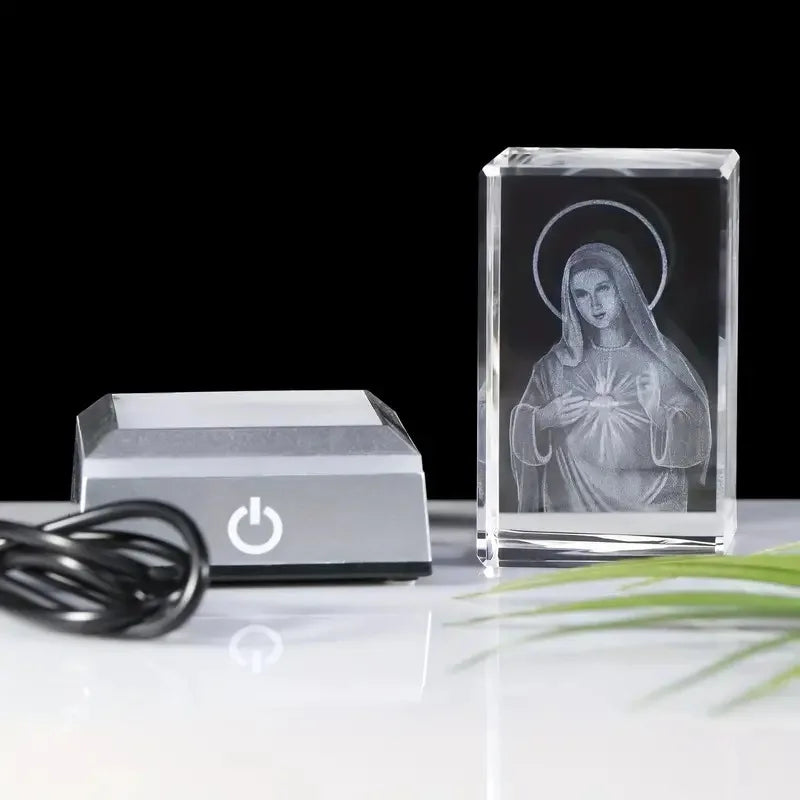 Statue-de-Vierge-Marie-lumiere-led-blanche-base-cordon-alimentation