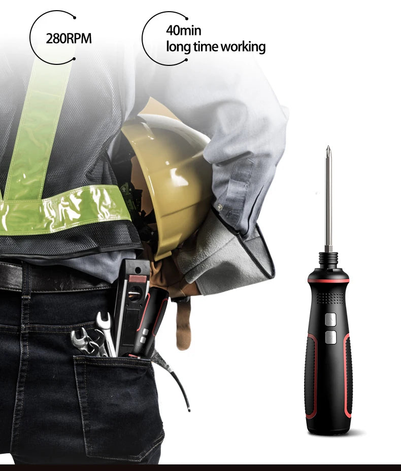 Tournevis electrique Rechargeable USB 3.6V avec lumière LED portable