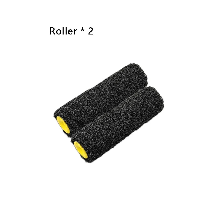 deux Rouleau peinture noirs fibres
