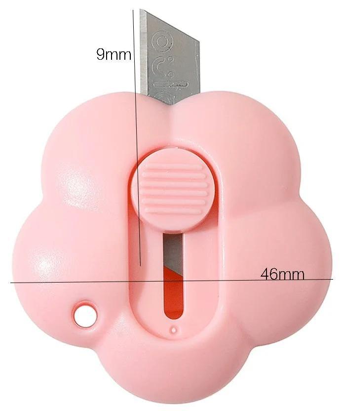 Dimensions du cutter rose en forme d'étoile