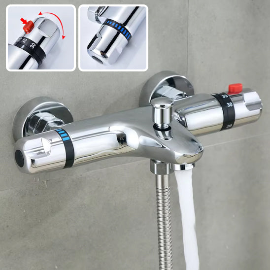 Mitigeur-de-douche-thermostatique-économie-eau-confortable-douche-système-intelligent-réglage-automatique-de-température-robinet-ouvert