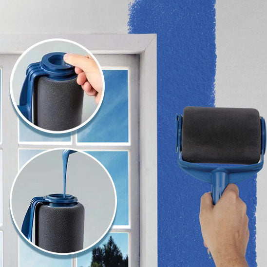 Rouleau peinture|Brosse rouleau auto-amorçante pour peinture murale –rapide, uniforme, essentiel pour sublimer votre intérieur.