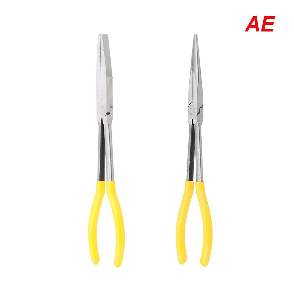 Jeu de deux pince bec long poignée ergonomique jaune