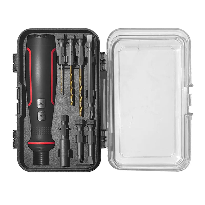 kit de Tournevis electrique Rechargeable ouvert, USB 3.6V avec lumière LED