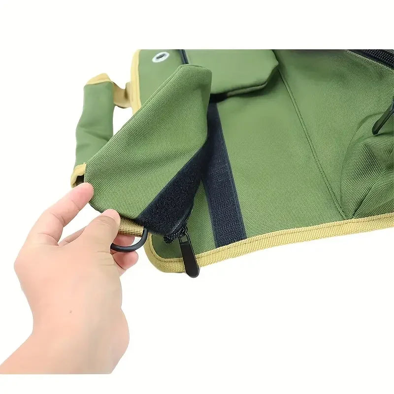 main tiens Caisse a outils vert Sac à outils enroulable portable fermé