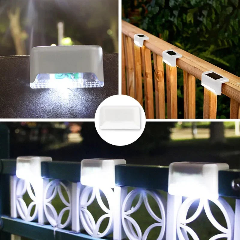 quatre Lampe solaire extérieur illuminent clÎtures de jardins