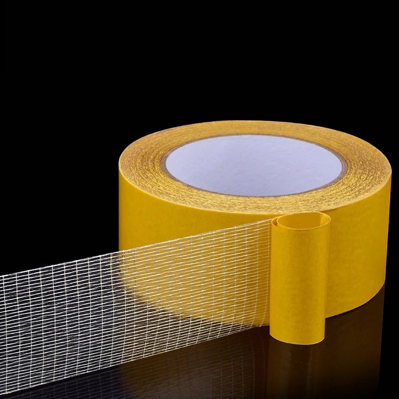 ruban adhesif transparent double faces bobine jaune large