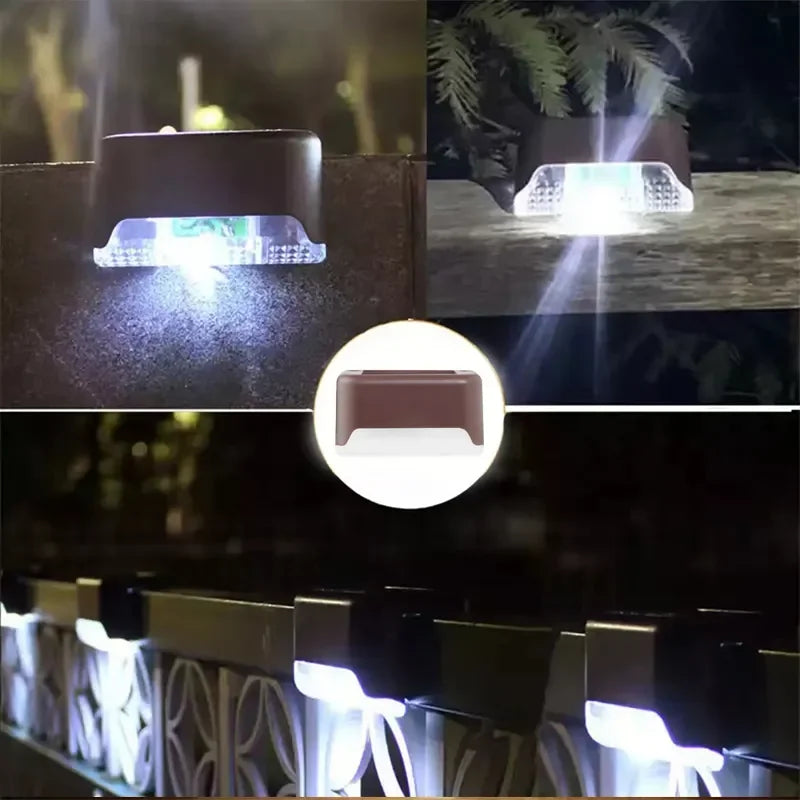 six Lampe solaire extérieur illuminent les clÎtures des jardins