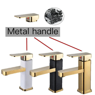 trois robinet salle de bain blanc doré, doré et blanc doré, metal handle