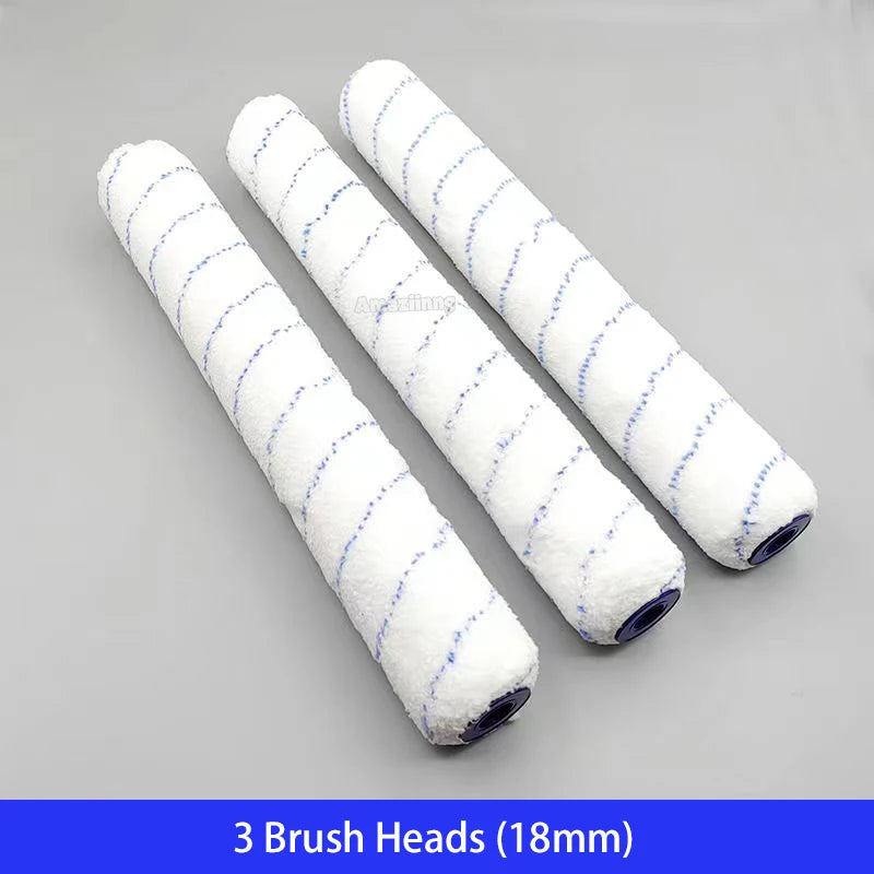 trois rouleau peinture blancs de 18mm