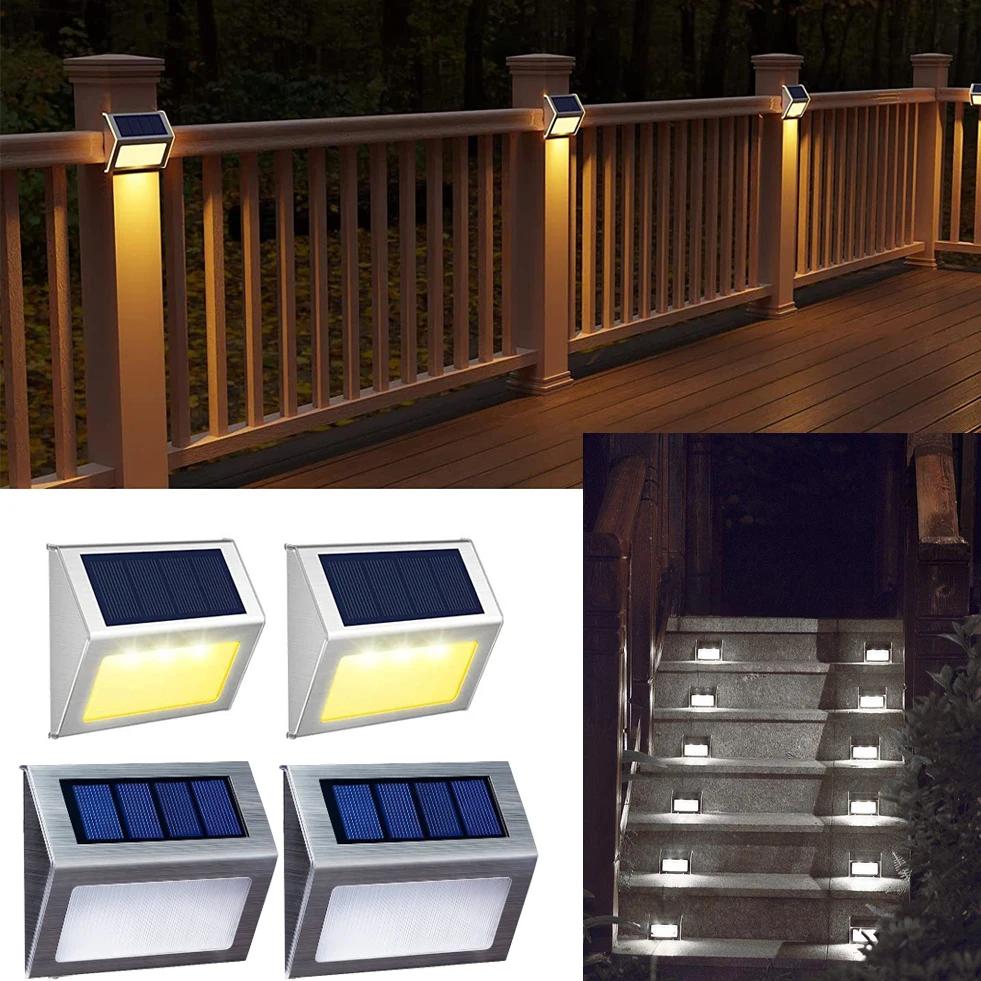 Lampe solaire exterieur |ÉcoLux ™ – Lampes Solaires Inox Étanches pour Escaliers & Jardins - Éclairage Écologique et Durable