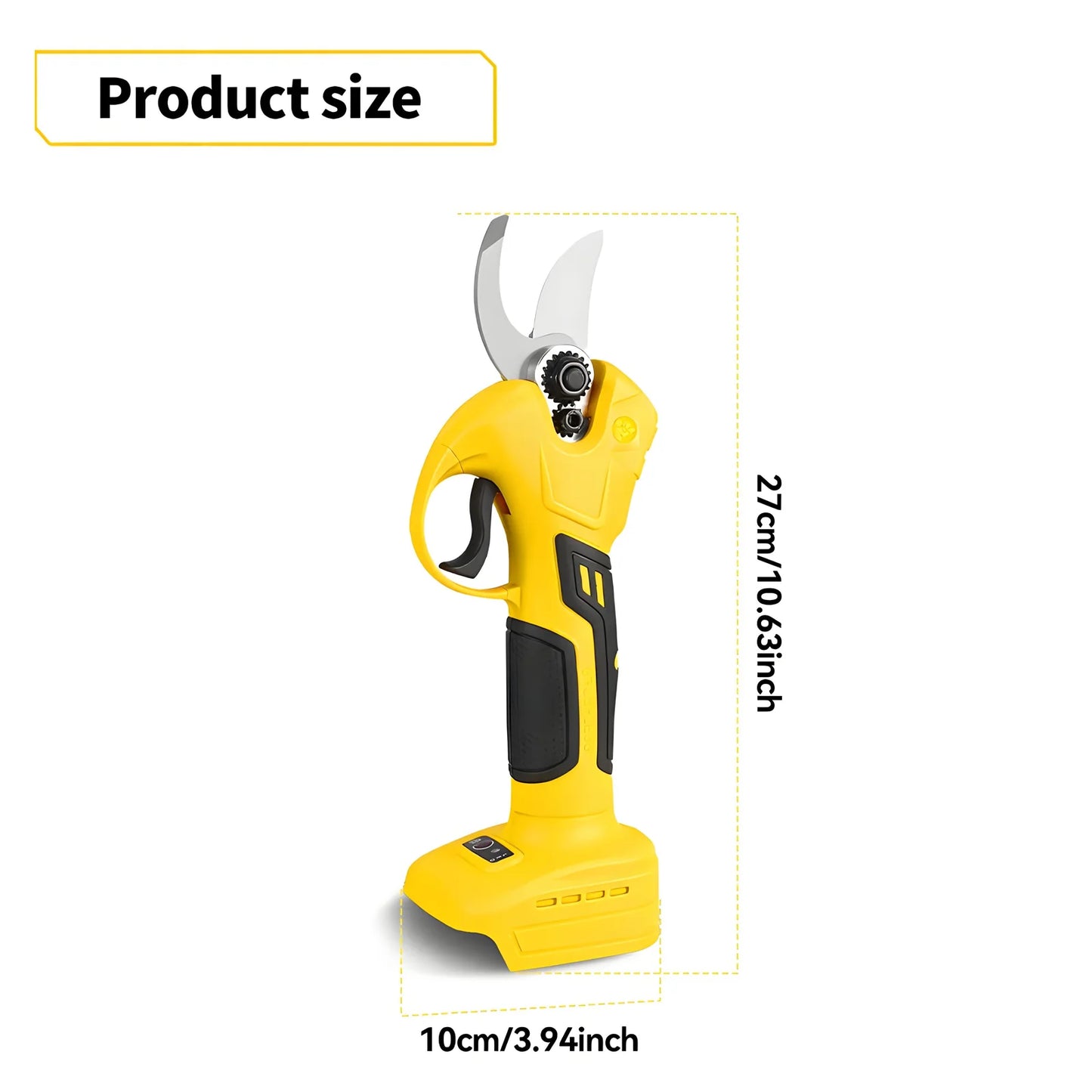 Secateur electrique sans fil 30 mm, 2 vitesses, rechargeable, pour arbres fruitiers et bonsaïs, compatible avec batterie Makita 18V