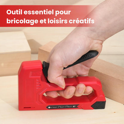 Agrafeuse manuelle rouge pour bricolage  et loisir créatifs
