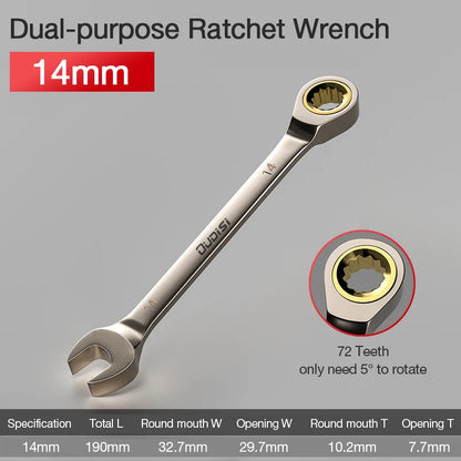 CLE A cliquet doree 14mm