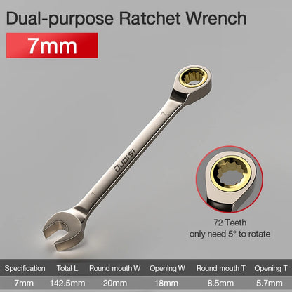 CLE A cliquet doree 7mm