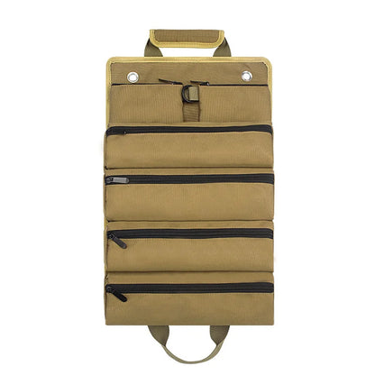 Caisse a outils  vert Sac à outils enroulable portable marron
