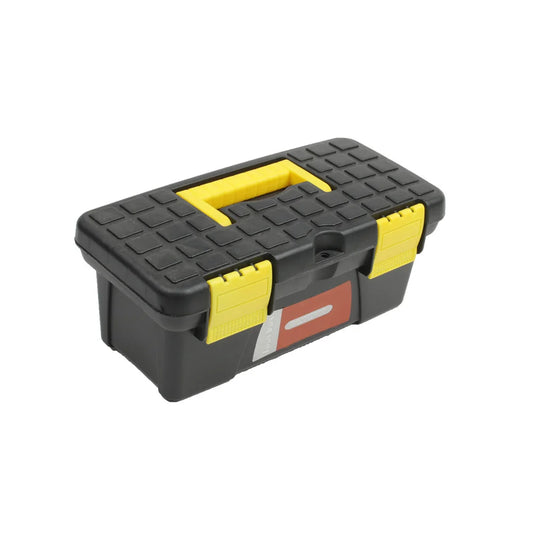 Caisse à outils vide noir utilisée pour multiples usages, pêche ,mécanique, bricolage-maison