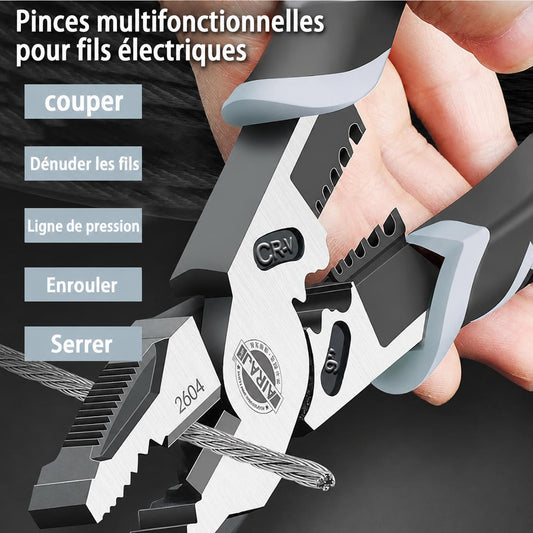 Détail de la pince coupe-fil multifonctionnelle pour travaux électriques