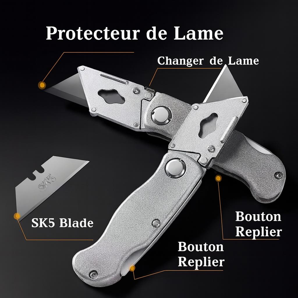 Deux cutters ouvert ,changement de lames du cutter